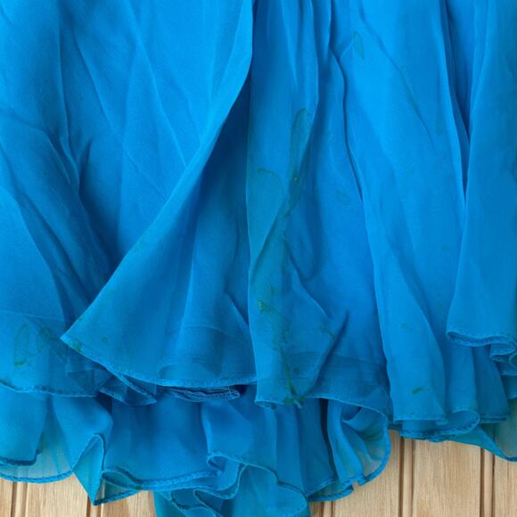 Vintage 1960s Blue Chiffon Beaded Formal Prom Dress |
medium - Picture 6 of 6